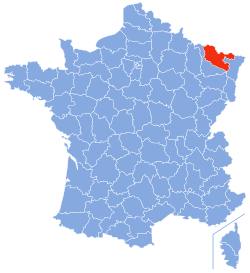 Department Moselle in Frankrijk